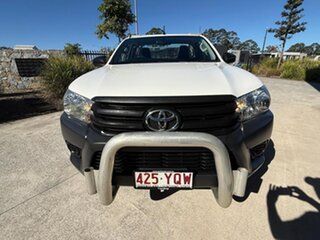 2018 Toyota Hilux TGN121R Workmate 4x2 White 5 Speed Manual Cab Chassis