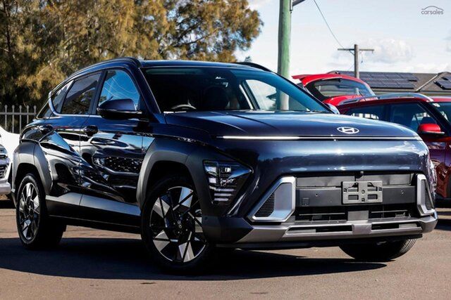 New Hyundai Kona SX2.V3 MY26 Premium 2WD Aspley, 2025 Hyundai Kona SX2.V3 MY26 Premium 2WD Denim Blue 1 Speed Constant Variable Wagon