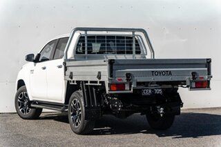 2022 Toyota Hilux GUN126R SR5 Double Cab White 6 Speed Sports Automatic Cab Chassis.