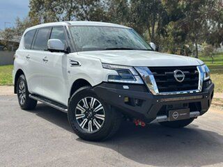 2026 Nissan Patrol Y62 MY26 TI Moonstone White 7 Speed Sports Automatic Wagon.