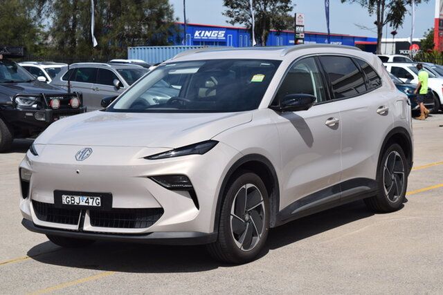 Demo MG MGS5 EV ZS3EM MY25 Essence 62 Maitland, 2025 MG MGS5 EV ZS3EM MY25 Essence 62 Champagne Gold 1 Speed Automatic Wagon