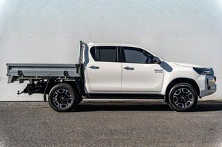 2022 Toyota Hilux GUN126R SR5 Double Cab White 6 Speed Sports Automatic Cab Chassis
