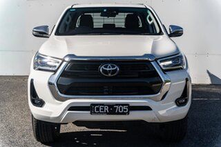 2022 Toyota Hilux GUN126R SR5 Double Cab White 6 Speed Sports Automatic Cab Chassis