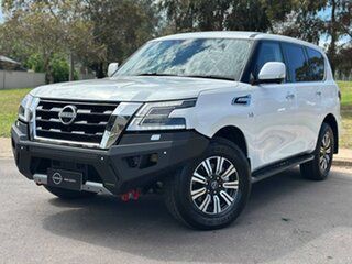 2026 Nissan Patrol Y62 MY26 TI Moonstone White 7 Speed Sports Automatic Wagon.