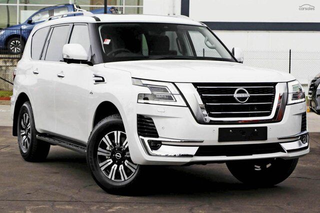 New Nissan Patrol Y62 MY26 TI-L Aspley, 2026 Nissan Patrol Y62 MY26 TI-L Moonstone White 7 Speed Sports Automatic Wagon