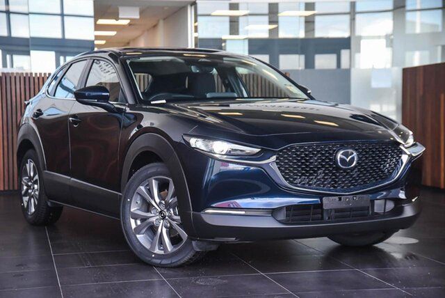 Demo Mazda CX-30 DM2W7A G20 SKYACTIV-Drive Evolve Osborne Park, 2026 Mazda CX-30 DM2W7A G20 SKYACTIV-Drive Evolve Deep Crystal Blue 6 Speed Sports Automatic Wagon