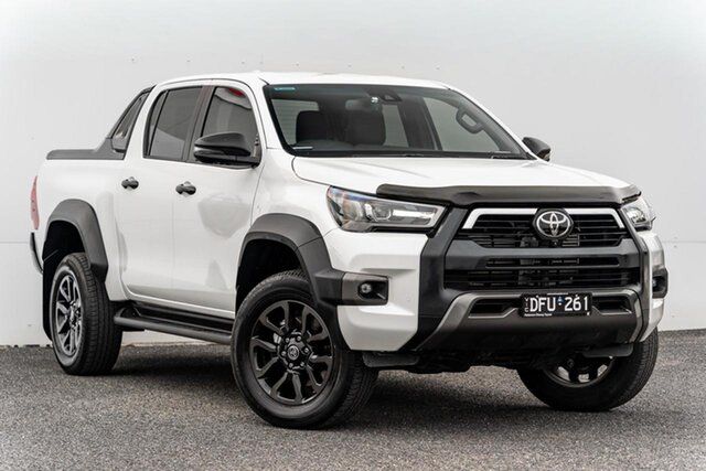 Used Toyota Hilux GUN126R Rogue Double Cab 48V Keysborough, 2024 Toyota Hilux GUN126R Rogue Double Cab 48V White 6 Speed Sports Automatic Utility