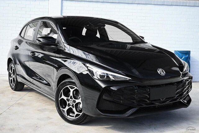 Demo MG MG3 ZP22 MY25.5 Excite Wodonga, 2025 MG MG3 ZP22 MY25.5 Excite Black 8 Speed Constant Variable Hatchback