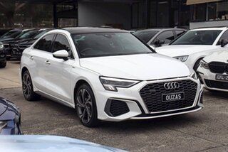 2023 Audi A3 8Y GY MY23 40 TFSI S Tronic Quattro S Line White 7 Speed Sports Automatic Dual Clutch