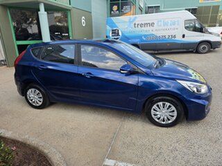 2016 Hyundai Accent RB4 MY17 Active Metallic Blue 6 Speed CVT Auto Sequential Hatchback