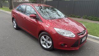 2014 Ford Focus LW MK2 MY14 Trend Red Passion 6 Speed Automatic Sedan.
