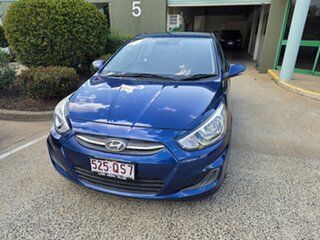2016 Hyundai Accent RB4 MY17 Active Metallic Blue 6 Speed CVT Auto Sequential Hatchback