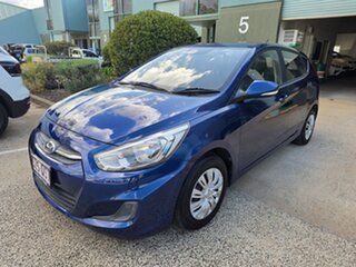 2016 Hyundai Accent RB4 MY17 Active Metallic Blue 6 Speed CVT Auto Sequential Hatchback.