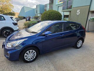 2016 Hyundai Accent RB4 MY17 Active Metallic Blue 6 Speed CVT Auto Sequential Hatchback.
