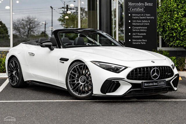 Used Mercedes-Benz SL-Class R232 805+055MY SL63 AMG SPEEDSHIFT MCT 4MATIC+ Wishart, 2025 Mercedes-Benz SL-Class R232 805+055MY SL63 AMG SPEEDSHIFT MCT 4MATIC+ White 9 Speed