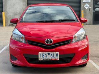 2014 Toyota Yaris NCP130R YR Red 4 Speed Automatic Hatchback.