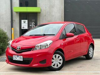 2013 Toyota Yaris NCP130R YR Red 4 Speed Automatic Hatchback.