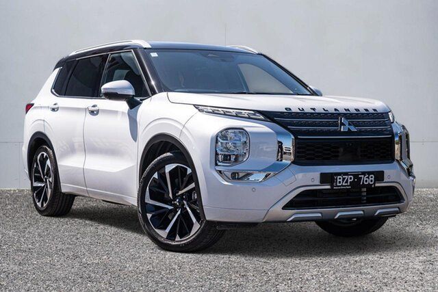Used Mitsubishi Outlander ZM MY22.5 Exceed Tourer AWD Keysborough, 2022 Mitsubishi Outlander ZM MY22.5 Exceed Tourer AWD White 8 Speed Constant Variable Wagon