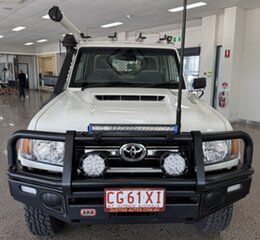 2022 Toyota Landcruiser VDJ79R GXL White 5 Speed Manual Cab Chassis