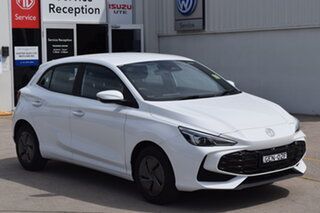 2026 MG MG3 ZP22 MY26 Vibe Dover White 8 Speed Constant Variable Hatchback.