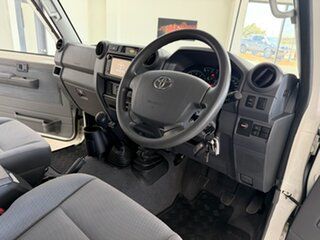 2022 Toyota Landcruiser VDJ79R GXL White 5 Speed Manual Cab Chassis