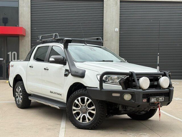 Used Ford Ranger PX MkII Wildtrak Double Cab Thomastown, 2016 Ford Ranger PX MkII Wildtrak Double Cab White 6 Speed Sports Automatic Double Cab