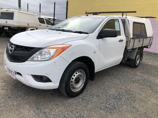 2012 Mazda BT-50 UP0YD1 XT 4x2 White 6 Speed Manual Cab Chassis