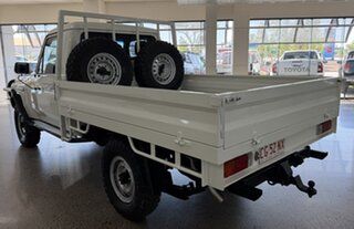 2018 Toyota Landcruiser VDJ79R Workmate White 5 Speed Manual Cab Chassis