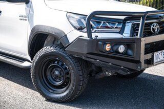 2018 Toyota Hilux GUN126R SR Double Cab White 6 Speed Sports Automatic Utility