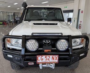2018 Toyota Landcruiser VDJ79R Workmate White 5 Speed Manual Cab Chassis