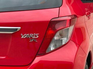 2013 Toyota Yaris NCP130R YR Red 4 Speed Automatic Hatchback