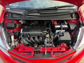 2014 Toyota Yaris NCP130R YR Red 4 Speed Automatic Hatchback