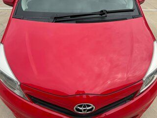 2013 Toyota Yaris NCP130R YR Red 4 Speed Automatic Hatchback