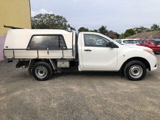2012 Mazda BT-50 UP0YD1 XT 4x2 White 6 Speed Manual Cab Chassis.