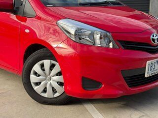 2014 Toyota Yaris NCP130R YR Red 4 Speed Automatic Hatchback