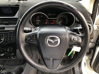 2012 Mazda BT-50 UP0YD1 XT 4x2 White 6 Speed Manual Cab Chassis