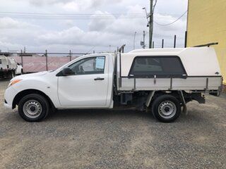 2012 Mazda BT-50 UP0YD1 XT 4x2 White 6 Speed Manual Cab Chassis
