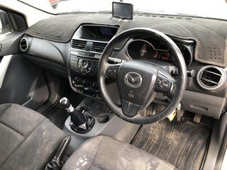 2012 Mazda BT-50 UP0YD1 XT 4x2 White 6 Speed Manual Cab Chassis
