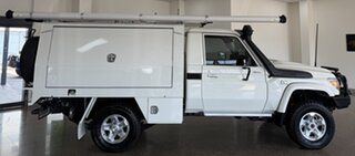 2022 Toyota Landcruiser VDJ79R GXL White 5 Speed Manual Cab Chassis.