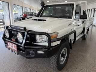 2018 Toyota Landcruiser VDJ79R Workmate White 5 Speed Manual Cab Chassis