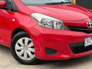 2013 Toyota Yaris NCP130R YR Red 4 Speed Automatic Hatchback