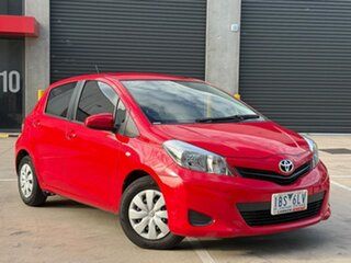 2014 Toyota Yaris NCP130R YR Red 4 Speed Automatic Hatchback.