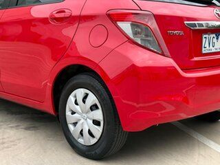 2013 Toyota Yaris NCP130R YR Red 4 Speed Automatic Hatchback