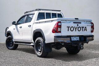 2018 Toyota Hilux GUN126R SR Double Cab White 6 Speed Sports Automatic Utility.