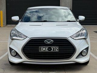 2016 Hyundai Veloster FS4 Series II SR Coupe D-CT Turbo White 7 Speed Sports Automatic Dual Clutch.