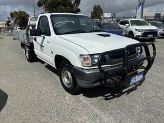 2003 Toyota Hilux LN147R White 5 Speed Manual Cab Chassis.