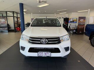 2016 Toyota Hilux GUN126R SR Double Cab White 6 Speed Sports Automatic Cab Chassis