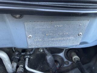 2005 Toyota Corolla ZZE122R Ascent Blue 4 Speed Automatic Sedan