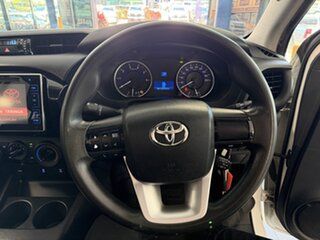2016 Toyota Hilux GUN126R SR Double Cab White 6 Speed Sports Automatic Cab Chassis