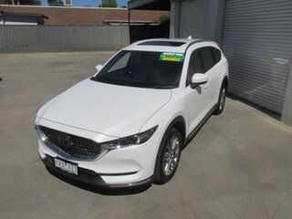 2022 Mazda CX-8 KG4W2A Asaki SKYACTIV-Drive i-ACTIV AWD White 6 Speed Sports Automatic Wagon